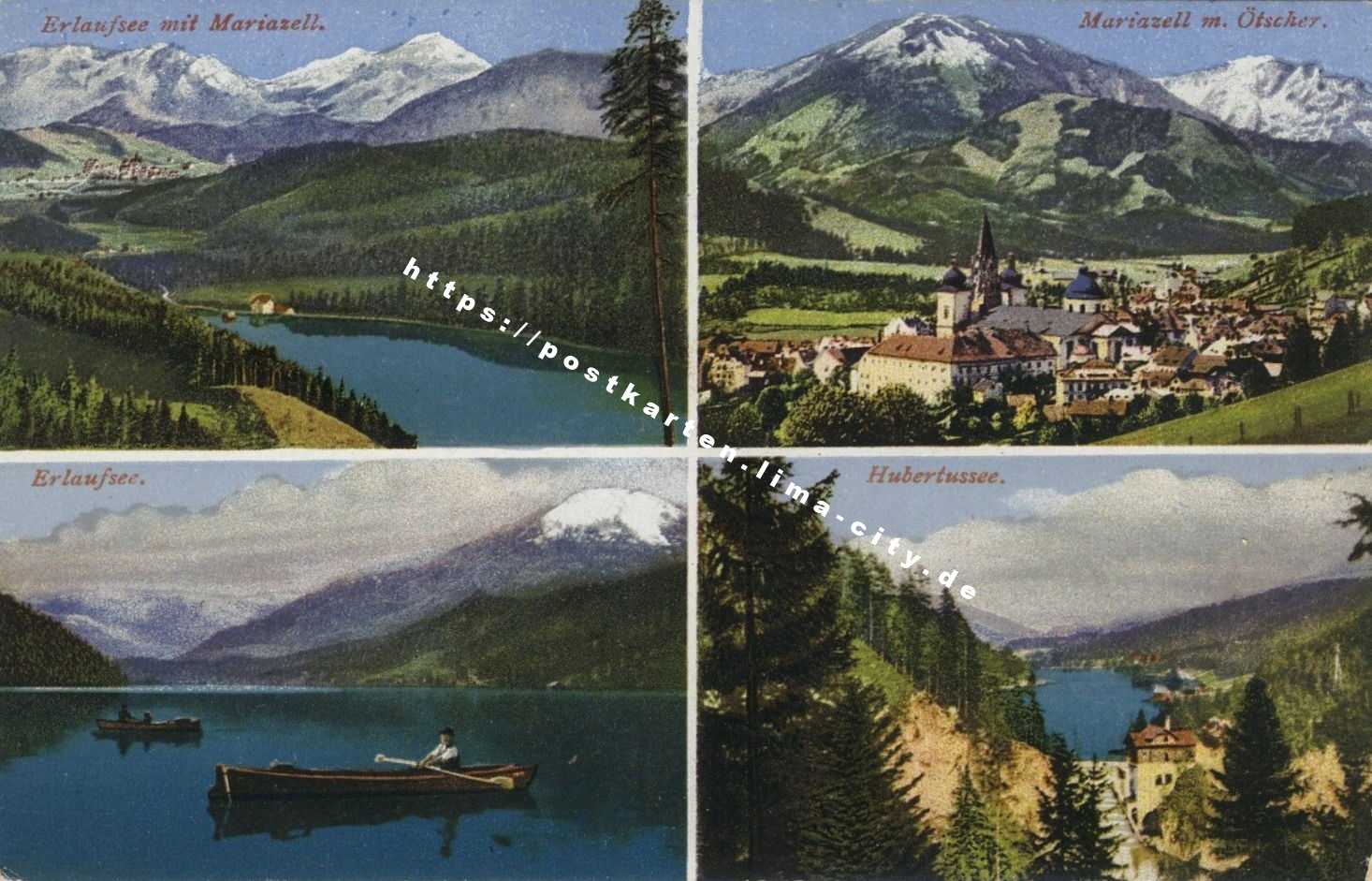 Erlaufsee mit Mariazell 1930